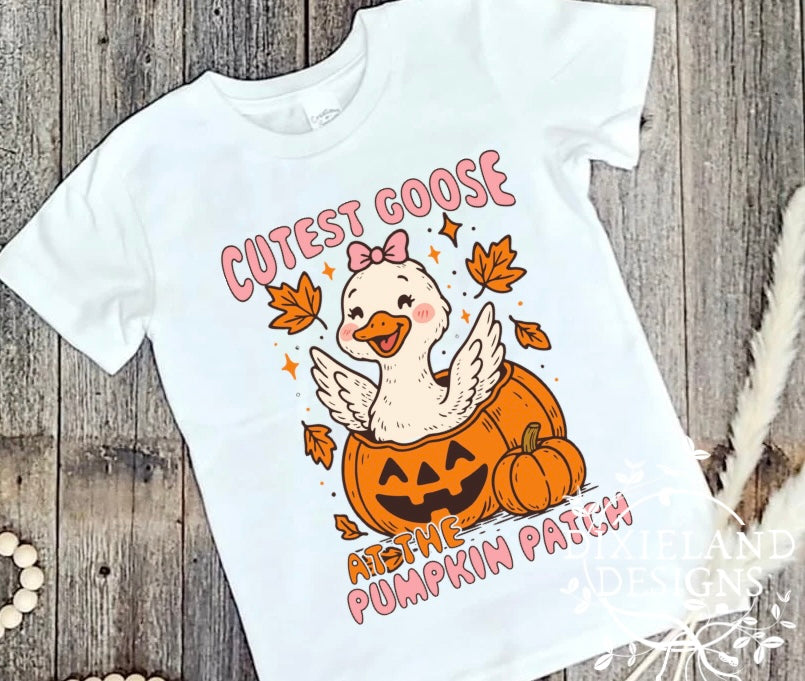 Cutest Goose at the Pumpkin Patch