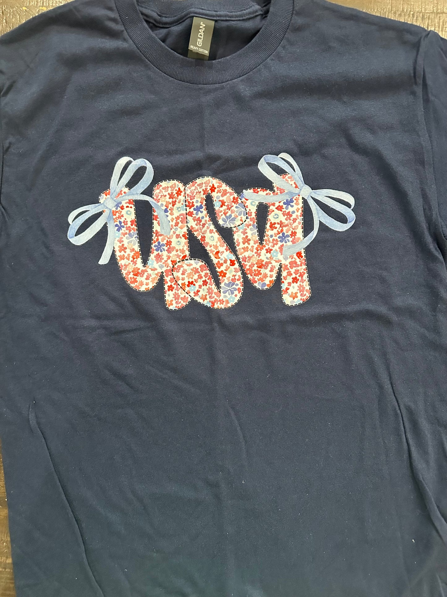 Floral USA T-shirt