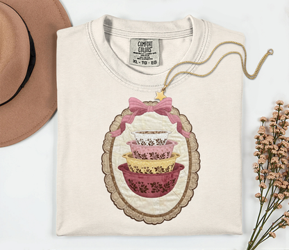 Patchwork Pink Pyrex T-shirt