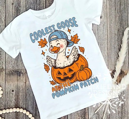 Coolest Goose at the Pumpkin Patch