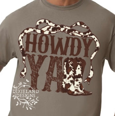 Howdy Yall Cowprint
