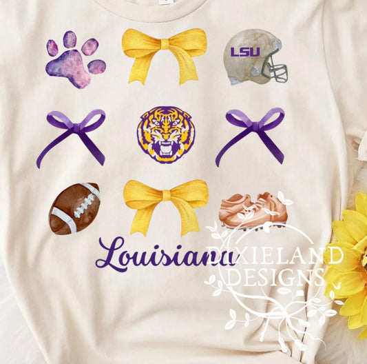 LSU Bow Collage