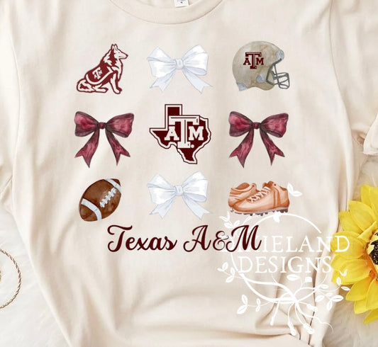 Texas A&M Bow Collage