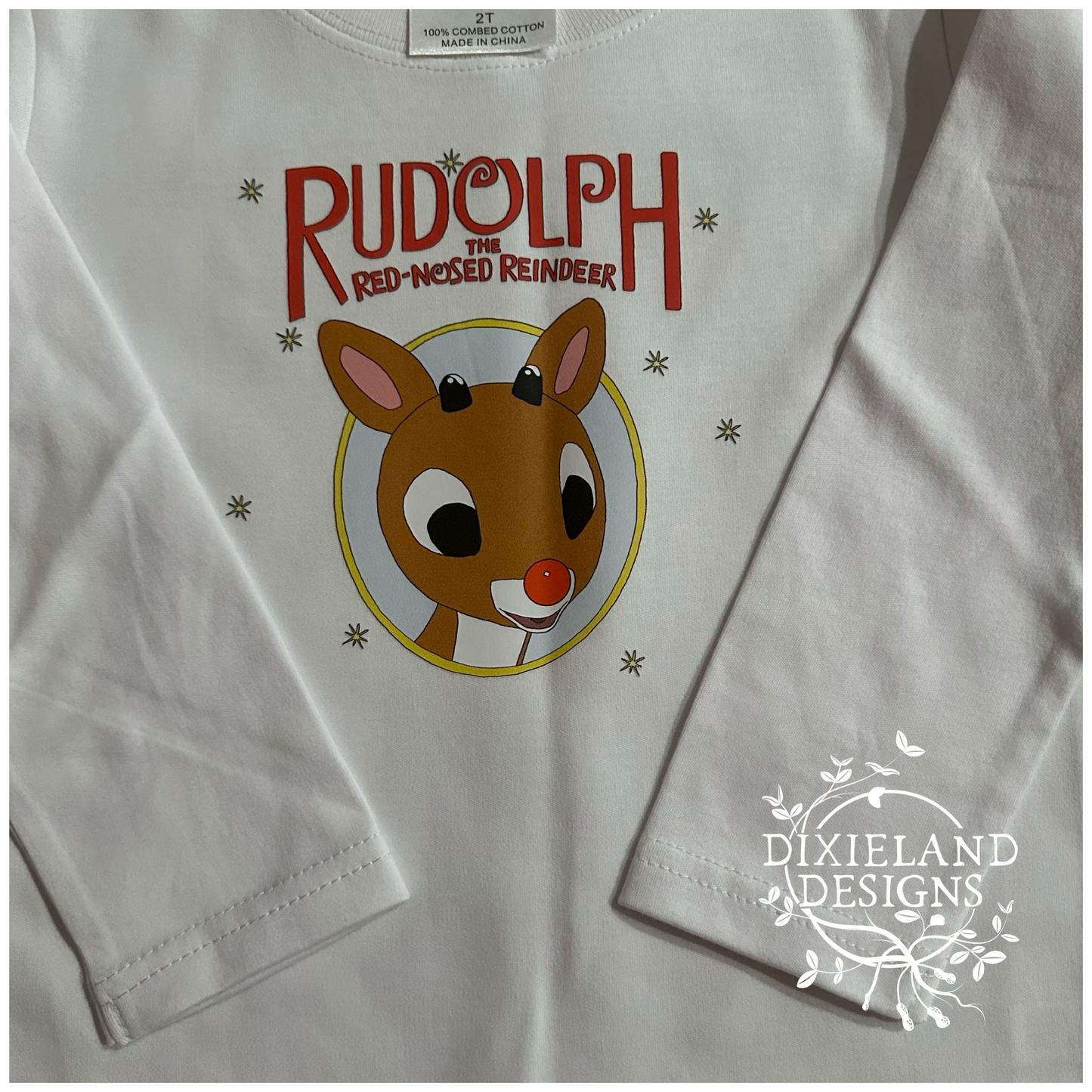 Rudolph head toddler T-shirt