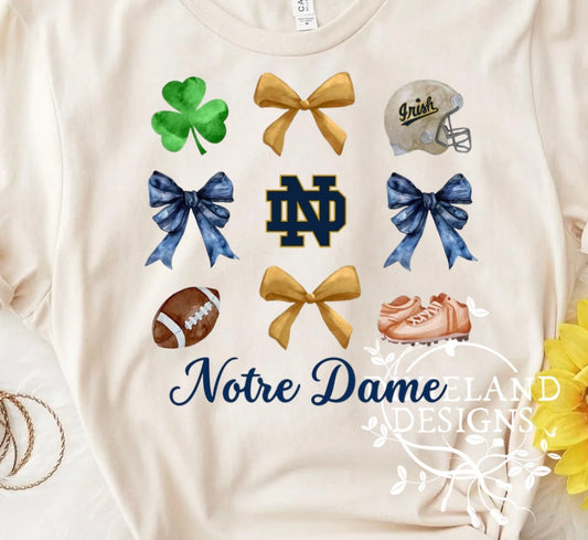 Notre Dame Bow Collage