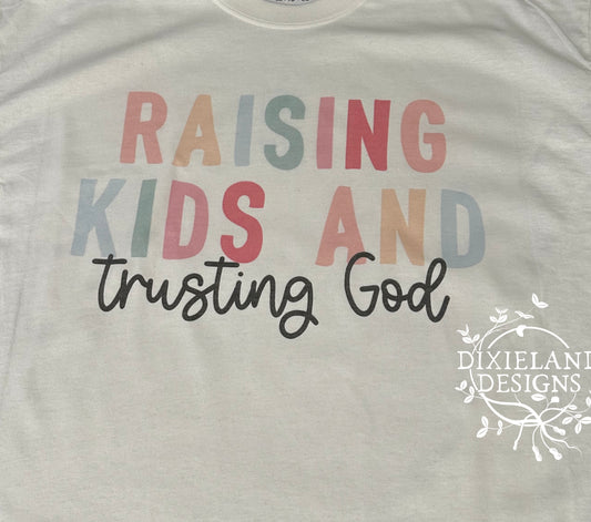 Raising kids t-shirt