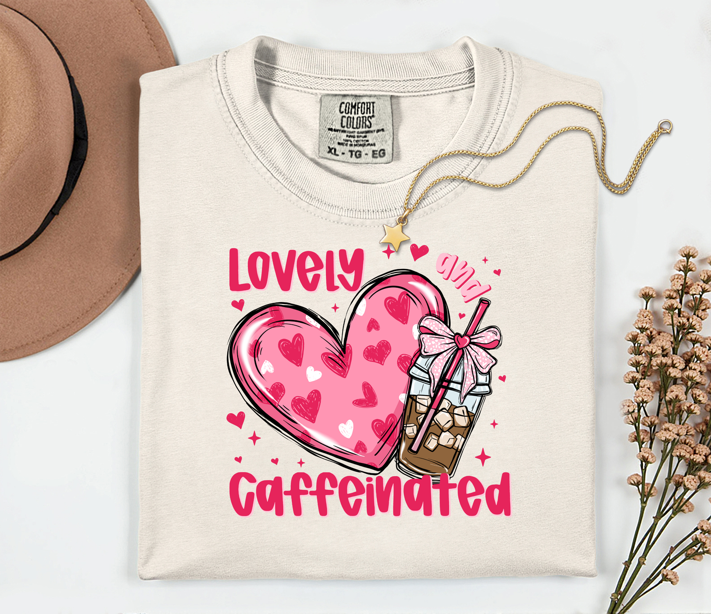 Lovely and Caffeinated T-shirt