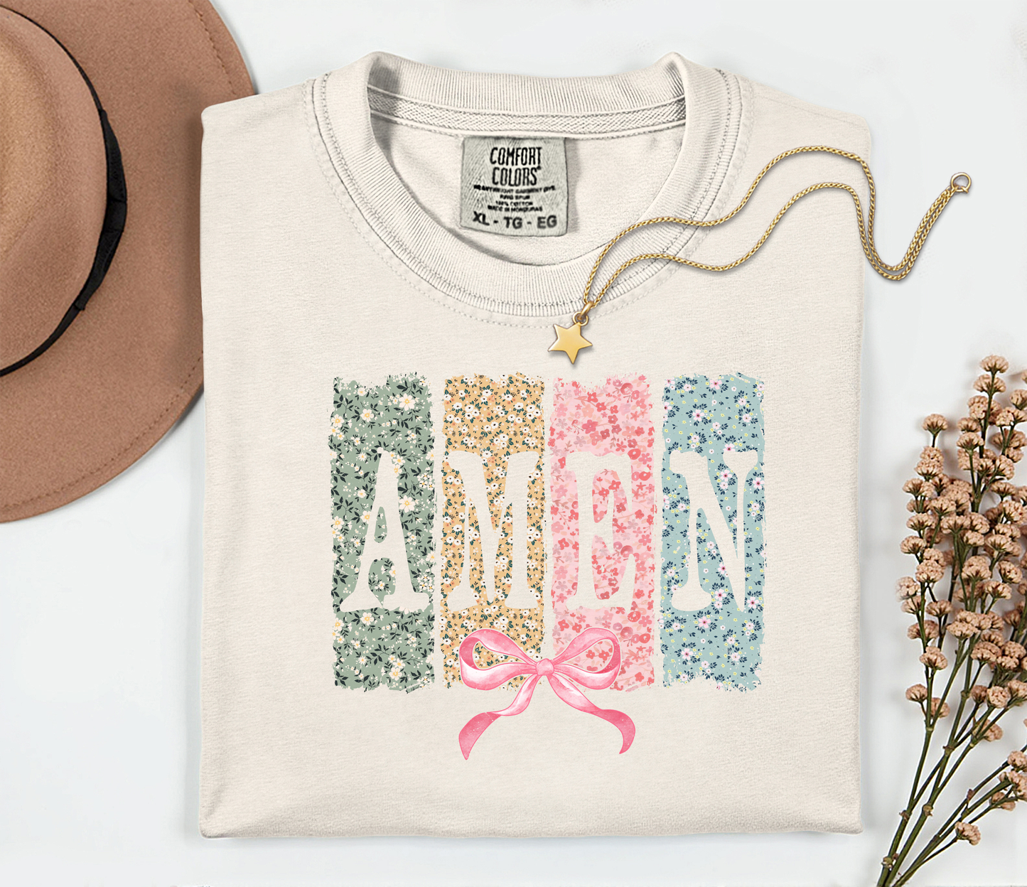 Floral AMEN T-shirt