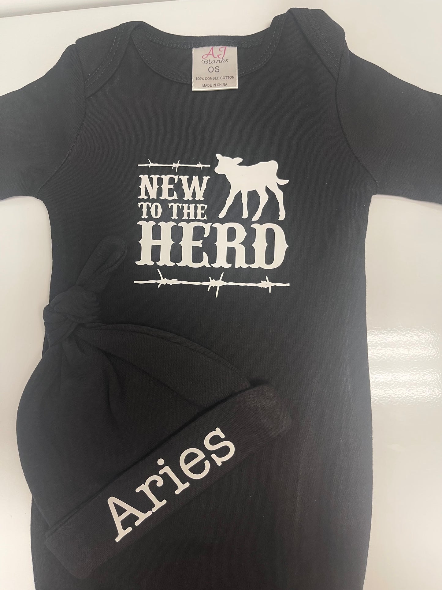 New to the Herd baby gown