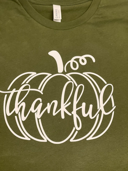 Thankful pumpkin tshirt