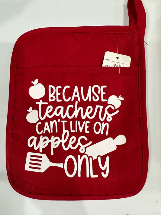 Teachers cant live on apples only