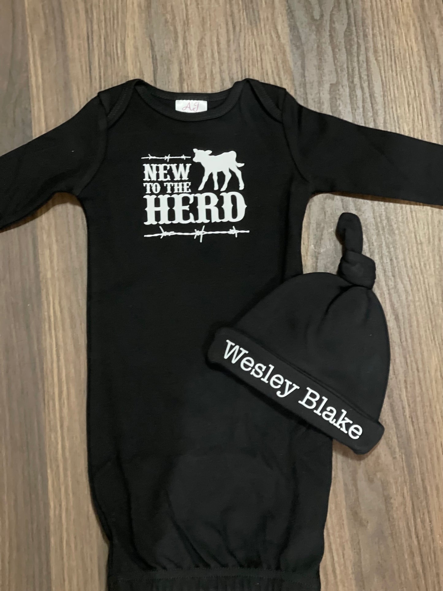 New to the Herd baby gown