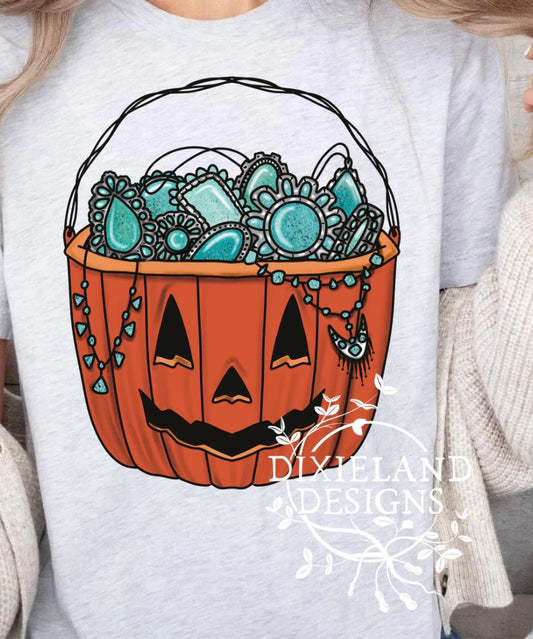 Turquoise Pumpkin T-shirt