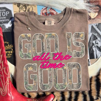 Camo God Is Good T-shirt