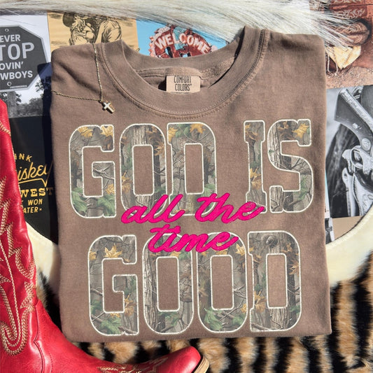 Camo God Is Good T-shirt