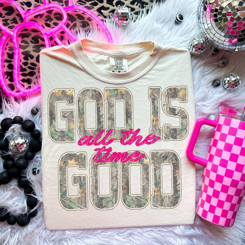 Camo God Is Good T-shirt