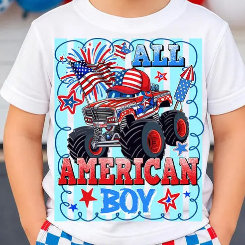 All American Monster Truck T-shirt